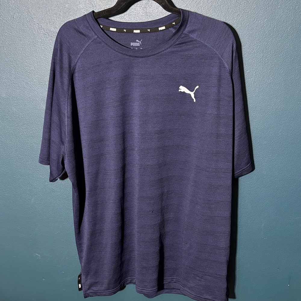 Puma Men's Dark Blue Short Sleeve Tee